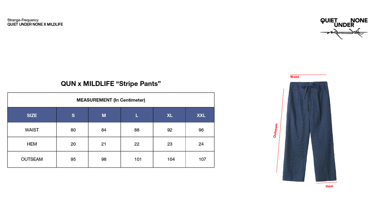 FUTURE LIFE STRIPE PANTS