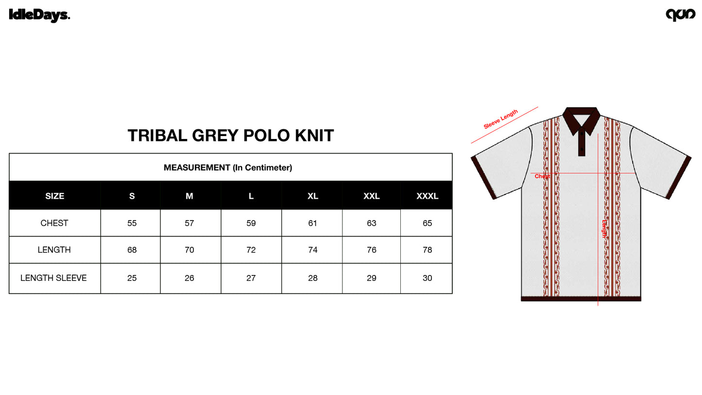 TRIBAL WHITE POLO