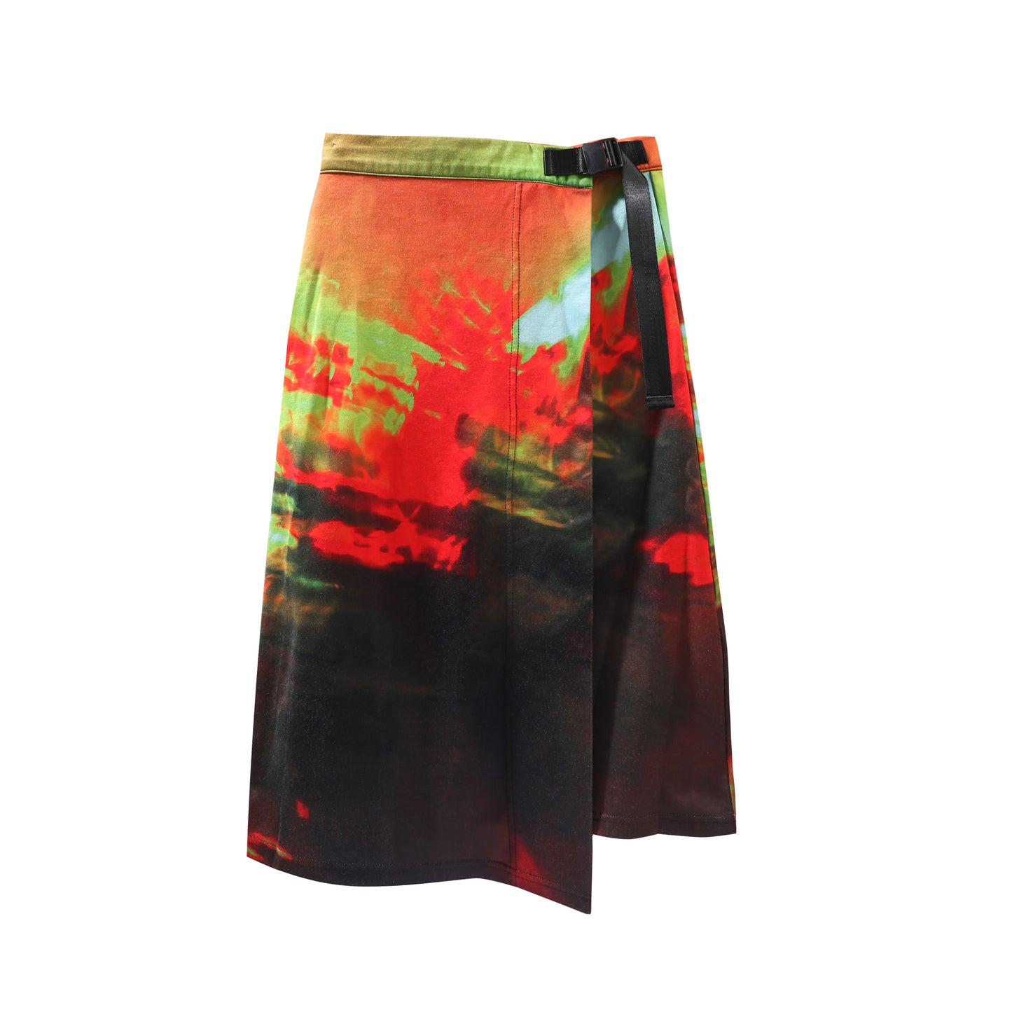 QUIET UNDER NONE X TSUKASA BLUR SKIRT PRINT