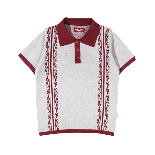 TRIBAL WHITE POLO