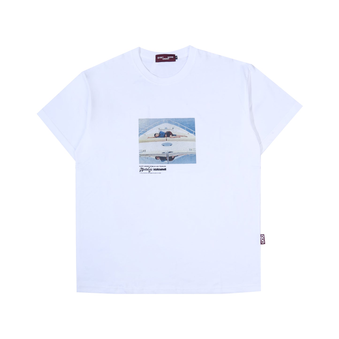 QUIET UNDER NONE X TSUKASA NOSTALGIC TEES WHITE