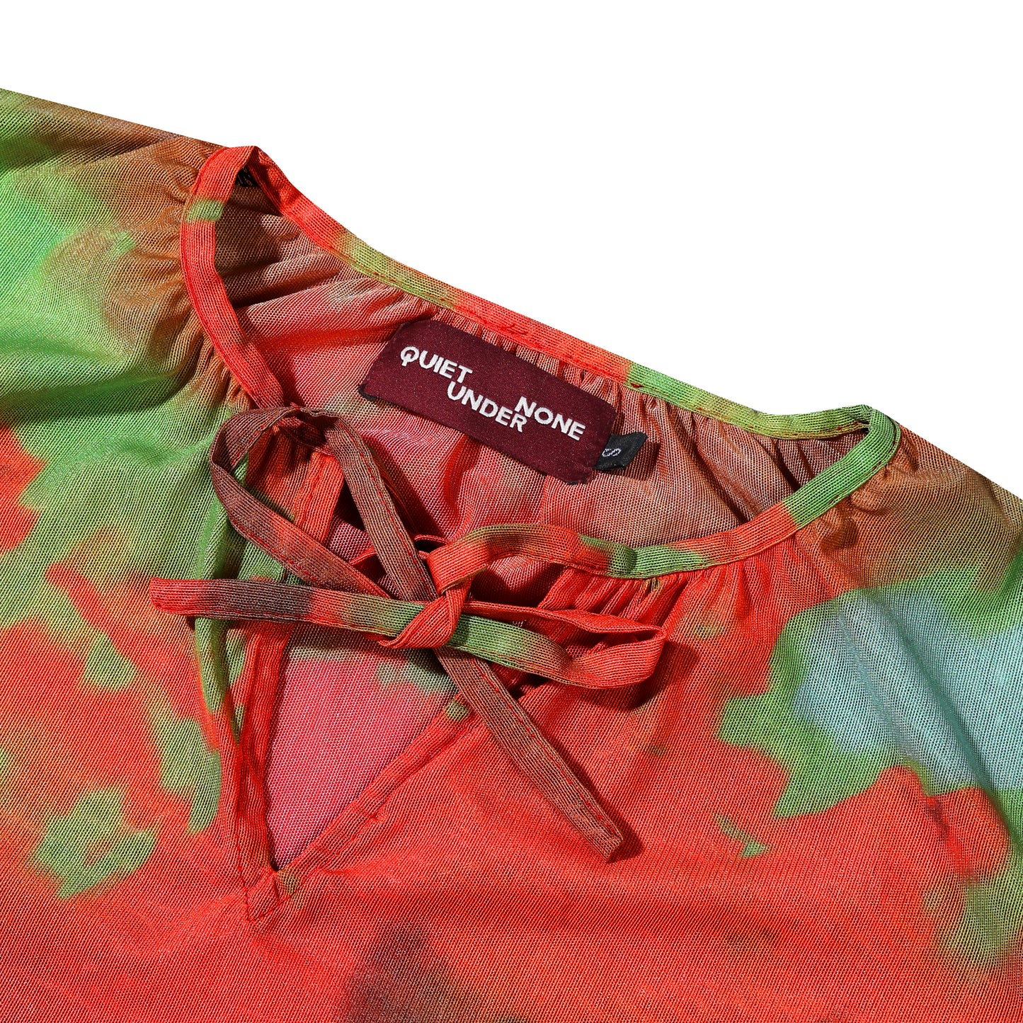 QUIET UNDER NONE X TSUKASA BLUR MESH TOP