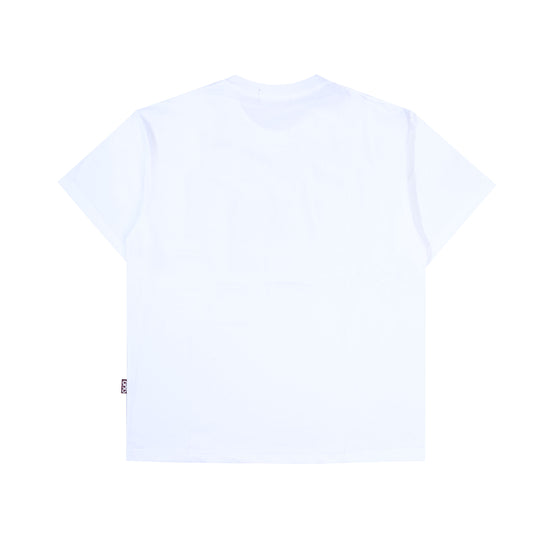 QUIET UNDER NONE X TSUKASA NOSTALGIC TEES WHITE